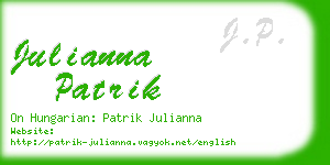 julianna patrik business card